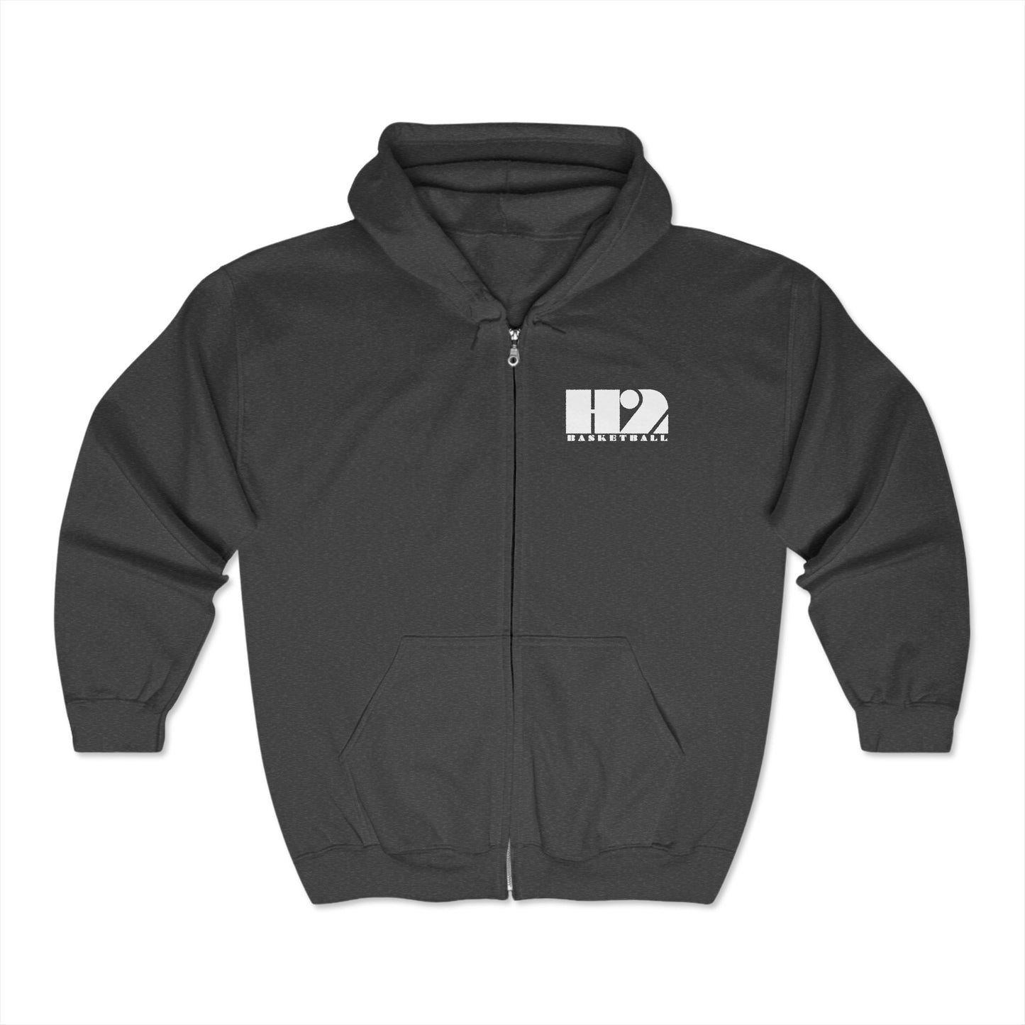 H2 Basketball Front/Back Full Zip Hoodie