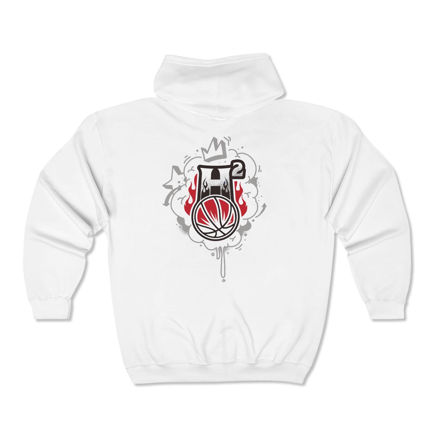 H2 Basketball Front/Back Full Zip Hoodie