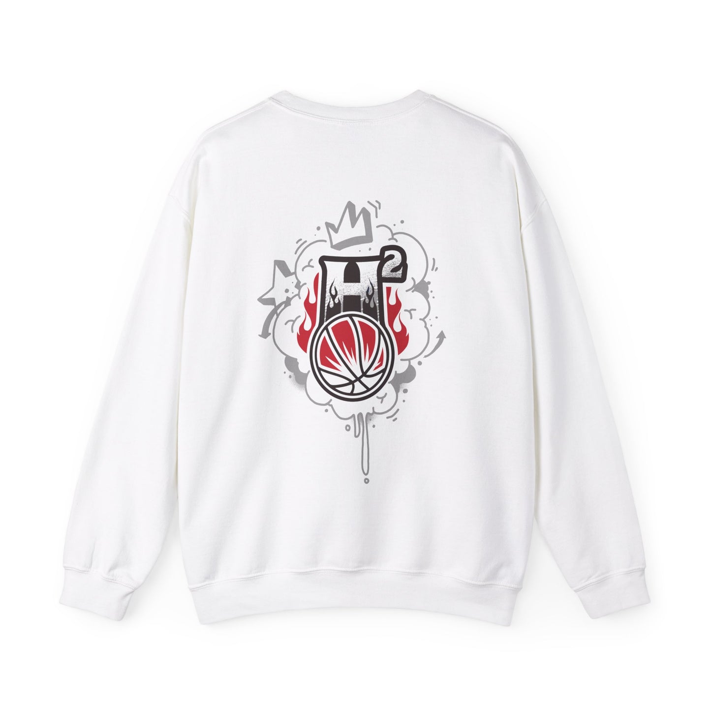 H2 Basketball Front/Back Crewneck Sweatshirt